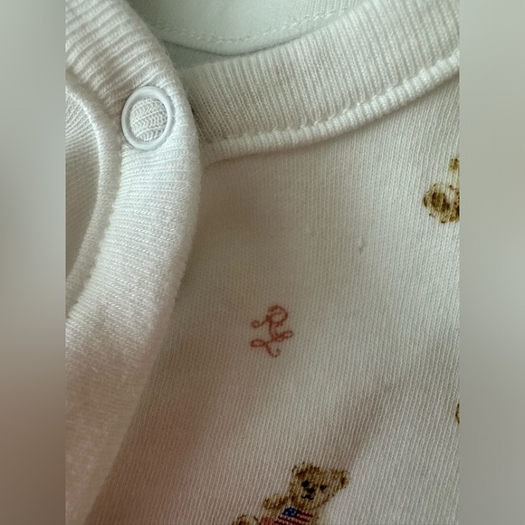 Baby Ralph Lauren Polo Bear Footed Coverall - Picture 6 of 6